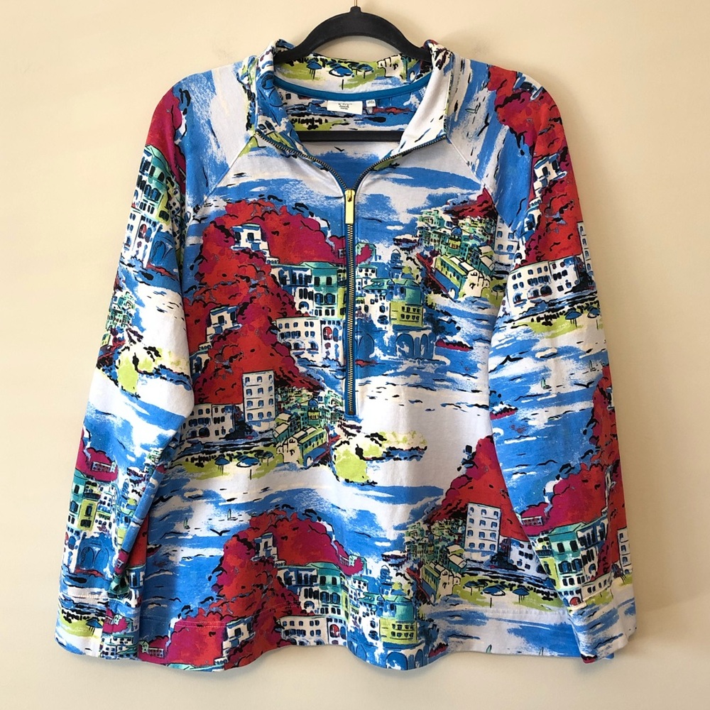 crown & ivy, Scenic Half-Zip Pullover